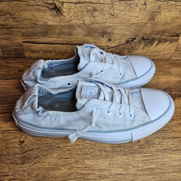 Converse All Stars White Shoreline pull on low top sneakers sz 7 womens - Picture 10 of 11